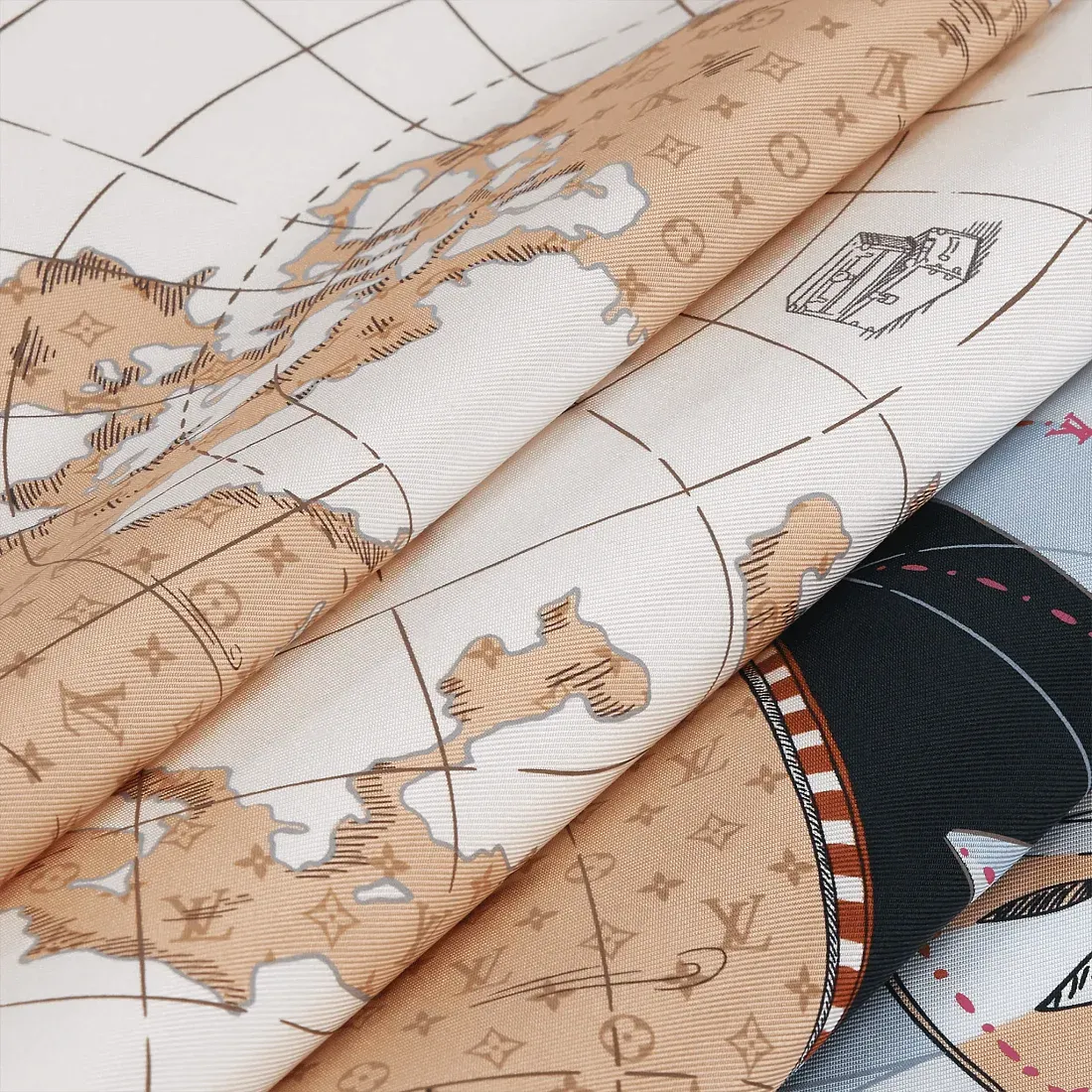 Louis Vuitton Платок-каре Map Encre - фото 4