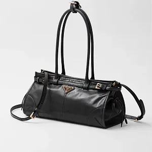 Prada Средняя кожаная сумка Black - фото 3