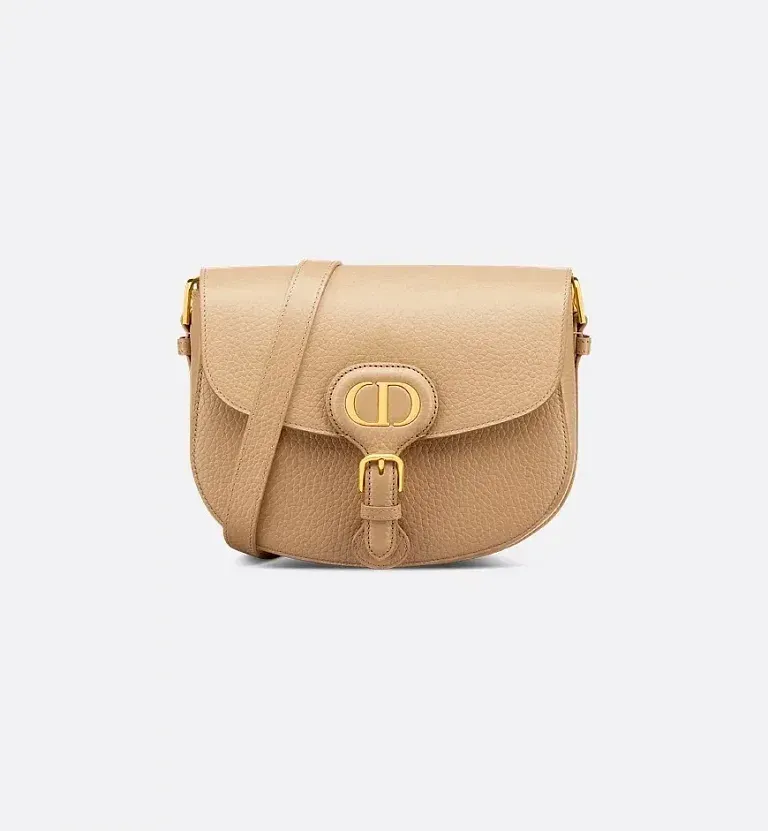 Сумка Bobby grained calfskin среднего формата Dior Biscuit - фото 1