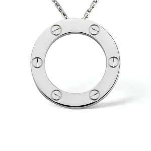 Cartier Кулон Love Men White Gold - фото 3
