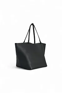The Row Сумка XL Park Tote Deep Brown из кожи Black - фото 2