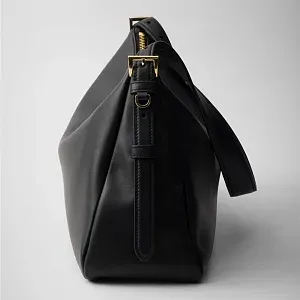 Prada Сумка на плечо Aimee Large из кожи Black - фото 8