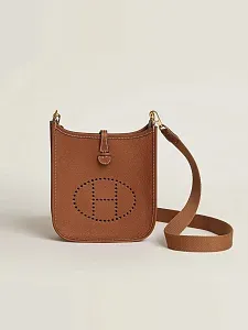 Hermès Сумка Evelyne Mini 16 Gold Clemence Gold Hardware - фото 1