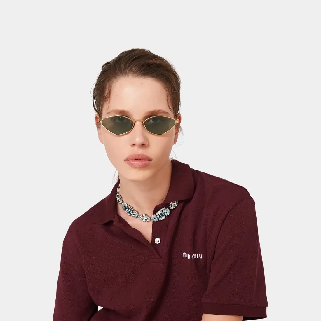 Miu Miu Солнцезащитные очки Water Green - фото 2