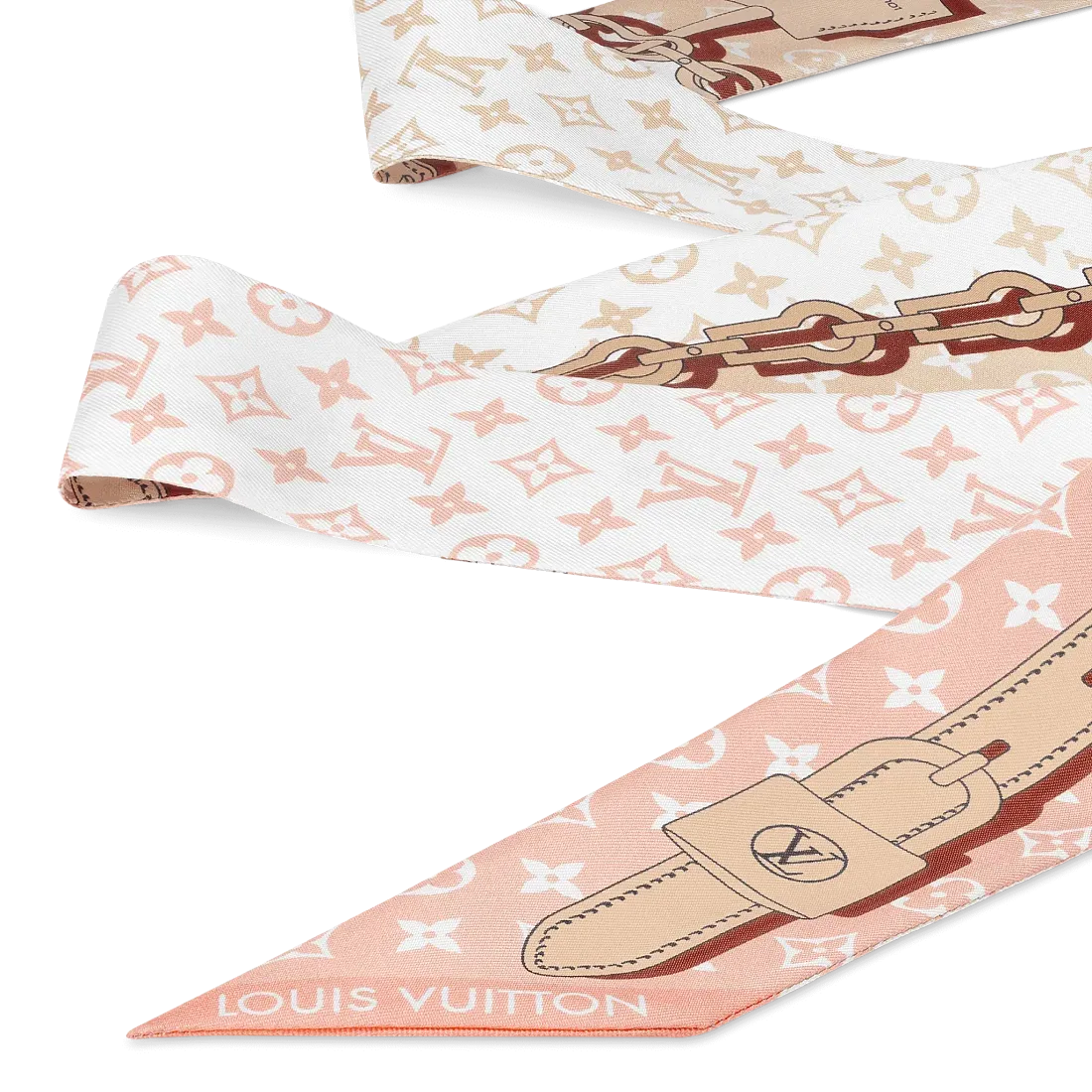 Louis Vuitton Шелковая лента Rising Confidential BB Sunset - фото 2