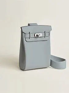 Hermès Рюкзак HAC a Dos PM Bleu Glacier Togo Palladium Hardware - фото 2