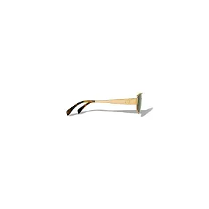Celine Солнцезащитные очки Triomphe Metal 03 Men Gold and Green - фото 3