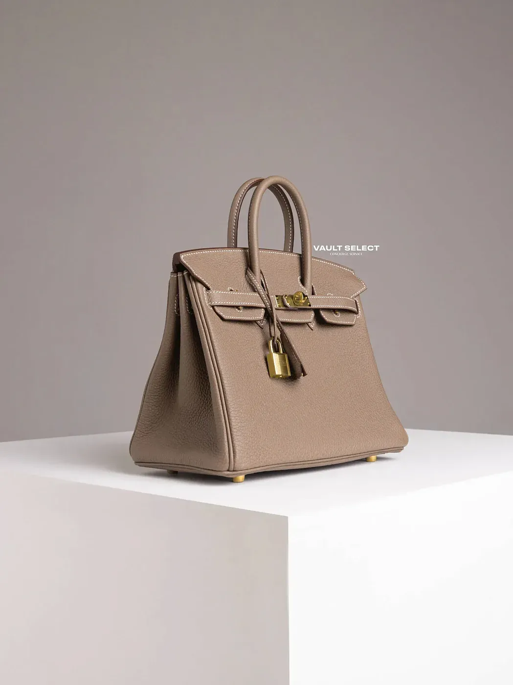 Hermès Сумка Birkin 25 Etoupe Togo Gold Hardware - фото 5