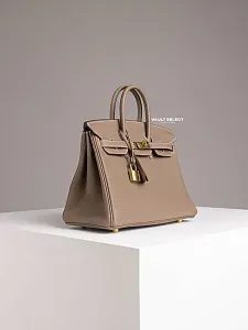 Hermès Сумка Birkin 25 Etoupe Togo Gold Hardware - фото 5