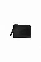 The Row Сумка Medium Portfolio Wristlet Black из кожи Black - фото 1