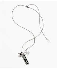 Chanel Длинное колье с подвеской Серебро - фото 3