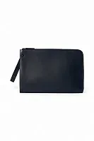 The Row Сумка Large Portfolio Wristlet Black из кожи Zaffiro - фото 1