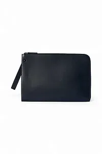 The Row Сумка Large Portfolio Wristlet Black из кожи Zaffiro - фото 1
