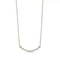 Tiffany & Co. Подвеска T Smile Small Pendant with Diamonds Yellow Gold - фото 1