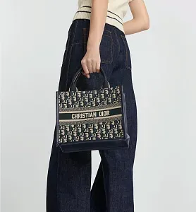 Dior Сумка Book Tote маленького формата Blue - фото 2