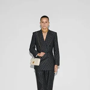 Gucci Мини-сумка GG Marmont White - фото 2