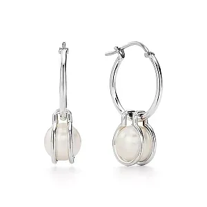 Tiffany & Co. Серьги HardWear Pearl Hoop Earrings in Sterling Silver - фото 1