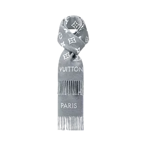 Louis Vuitton Шарф All About Monogram Light Grey - фото 3