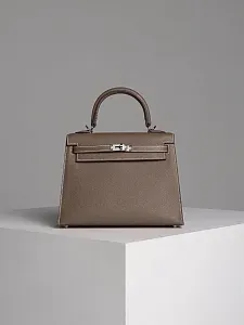 Hermès Сумка Sellier Kelly 25 Etoupe Epsom Palladium Hardware - фото 1