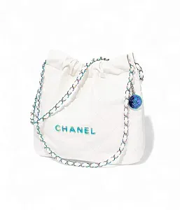 Chanel Сумка Mini 22 Blanc Rainbow Metal - фото 2