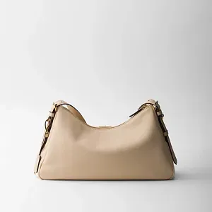 Prada Сумка на плечо Aimee Large из кожи Travertine - фото 6