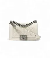 Chanel Сумка Boy Light Grey - фото 1