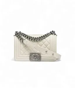 Chanel Сумка Boy Light Grey - фото 1
