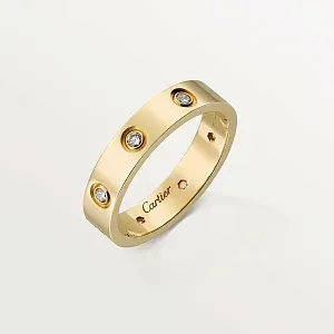 Cartier Обручальное кольцо Love 8 бриллиантов Men Yellow Gold - фото 4