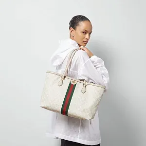 Gucci Сумка-тоут Ophidia Beige - фото 2