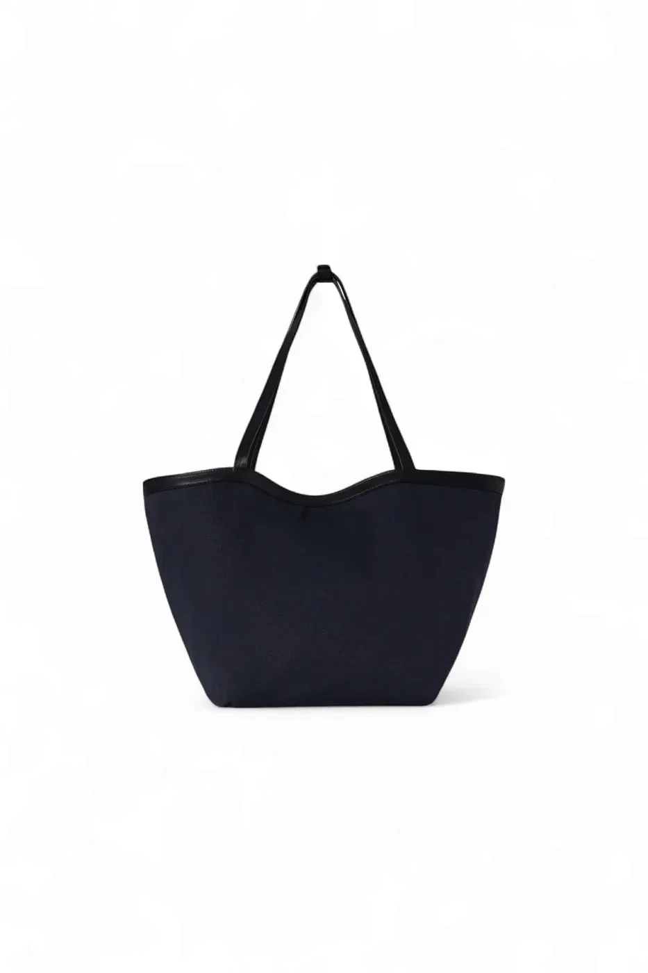 The Row Сумка Park Tote Three Canvas Black из хлопка и кожи Black / Black / Blue - фото 4