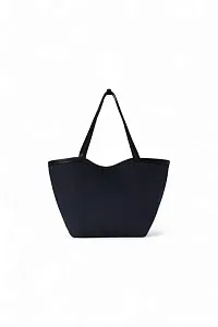 The Row Сумка Park Tote Three Canvas Black из хлопка и кожи Black / Black / Blue - фото 4