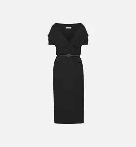 Dior Платье средней длины на запахе - фото 1
