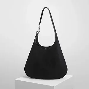 Phoebe Philo Сумка Bean Black Suede - фото 1