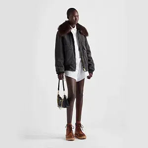 Prada Куртка-бомбер из канвы - фото 2