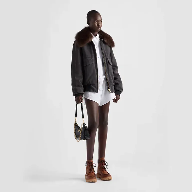 Куртка-бомбер из канвы Prada - фото 2