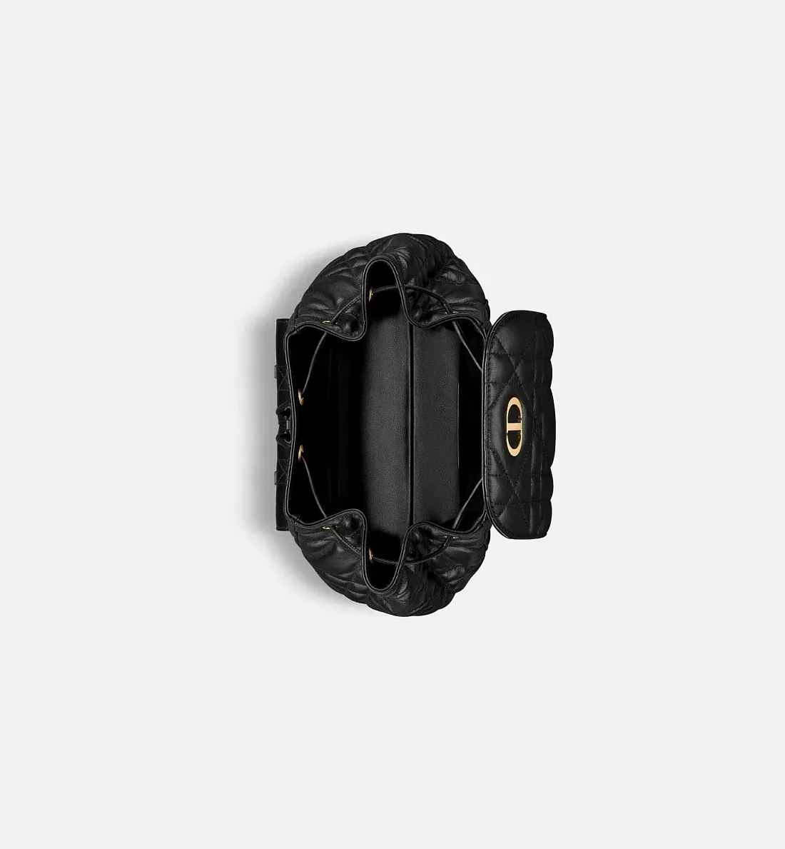 Dior Рюкзак Caro модель среднего формата Black - фото 7