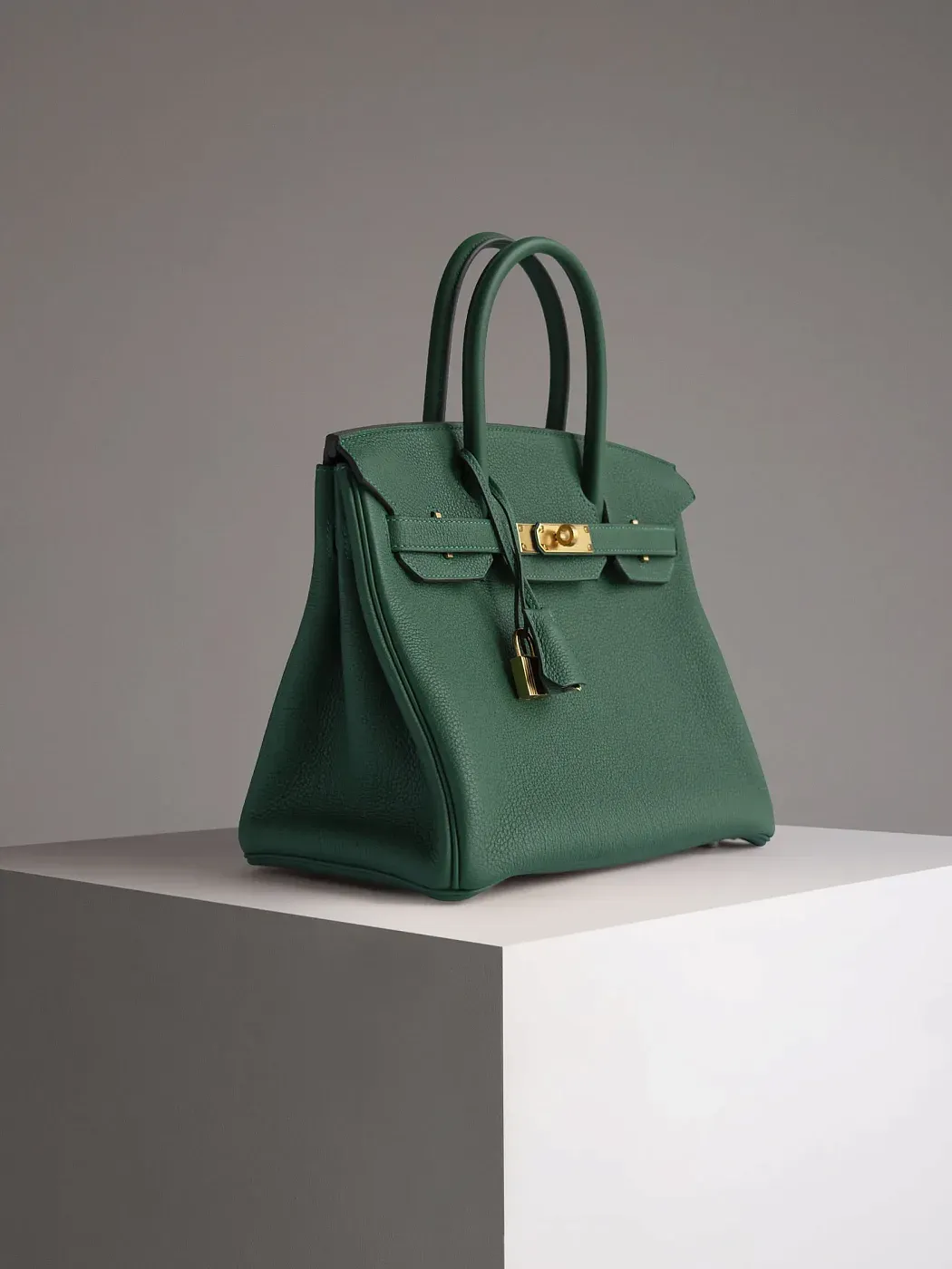 Hermès Сумка Birkin 30 Vert Moyen Togo Gold Hardware - фото 5
