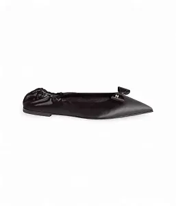 Chanel Атласные балетки Black - фото 1