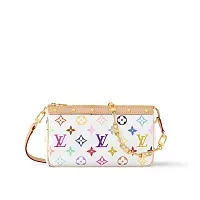 Louis Vuitton Клатч Pochette Accessoires TM x Multicolore White - фото 1