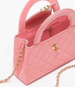 Chanel Сумка-мини shopping bag Кораллово-розовый - фото 2