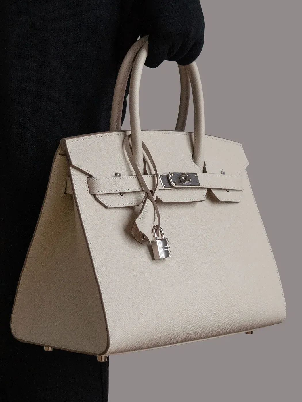 Hermès Сумка Birkin Sellier 30 Craie Epsom Palladium Hardware - фото 2