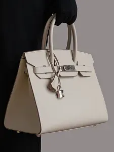 Hermès Сумка Birkin Sellier 30 Craie Epsom Palladium Hardware - фото 2
