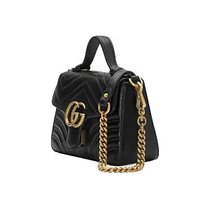 Gucci Мини-сумка с верхней ручкой GG Marmont - фото 3