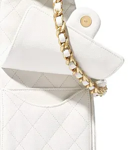 Chanel Маленькая сумка 25 White - фото 4