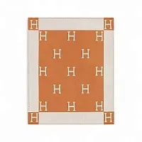 Hermès Плед Avalon Ecru / Potiron - фото 1