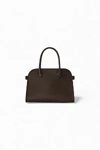 The Row Сумка Soft Margaux 10 Deep Brown из кожи - фото 1