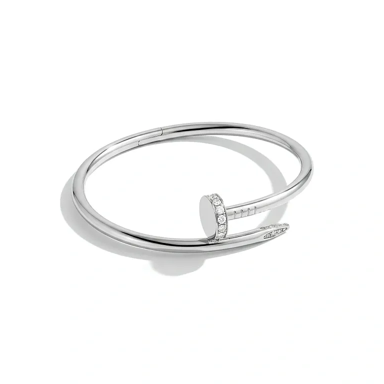 Браслет Cartier Juste Un Clou Bracelet Classic Model with diamonds Men - фото 1