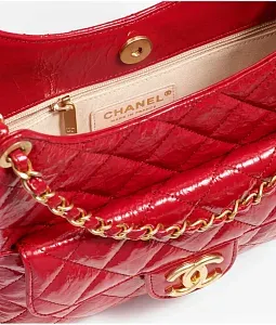 Chanel Сумка Hobo красная - фото 3