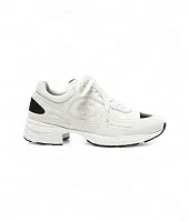 Chanel Тканевые кроссовки White / Black - фото 1