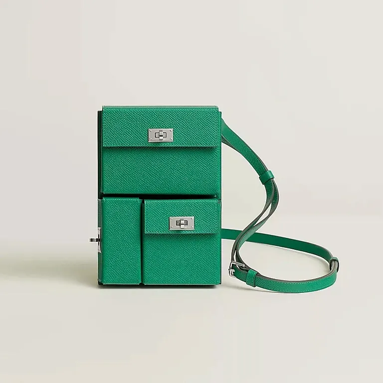 Сумка Hermes Kelly Multipocket To Go Pouch Vert Vertigo - фото 1